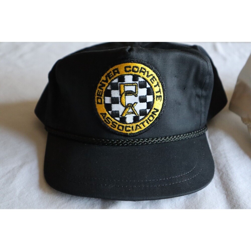 Denver Corvette Association DCA Patch Black Hat +Bonus White Hat (bad condition)